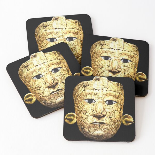 Item preview, Golden ceremonial mask designed and sold by Floradigital.