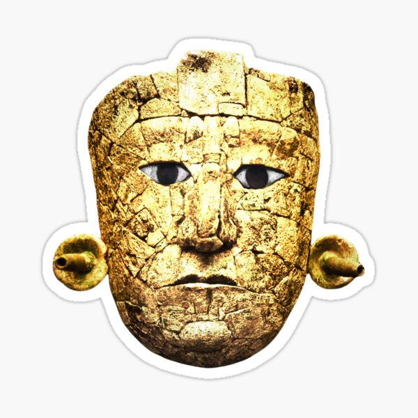Item preview, Golden ceremonial mask designed and sold by Floradigital.