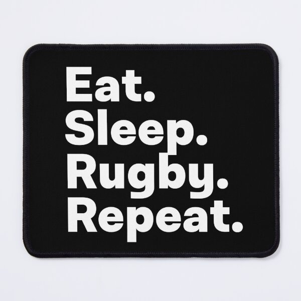 Item preview, Eat Sleep Rugby Repeat designed and sold by teesaurus.