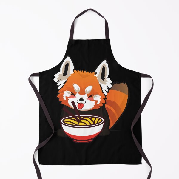Item preview, Red Panda Eating Ramen - Cute Kawaii style Red Panda designed and sold by HROC.