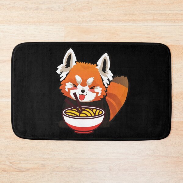 Item preview, Red Panda Eating Ramen - Cute Kawaii style Red Panda designed and sold by HROC.