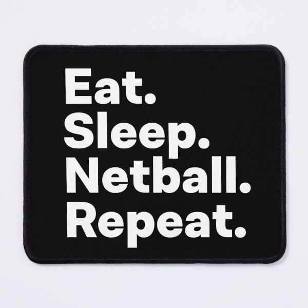Item preview, Eat Sleep Netball Repeat designed and sold by teesaurus.