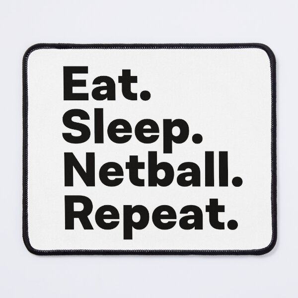 Item preview, Eat Sleep Netball Repeat designed and sold by teesaurus.