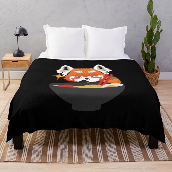 Item preview, Red Panda Eating Ramen - Cute Kawaii style Red Panda designed and sold by HROC.