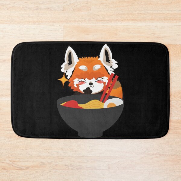 Item preview, Red Panda Eating Ramen - Cute Kawaii style Red Panda designed and sold by HROC.