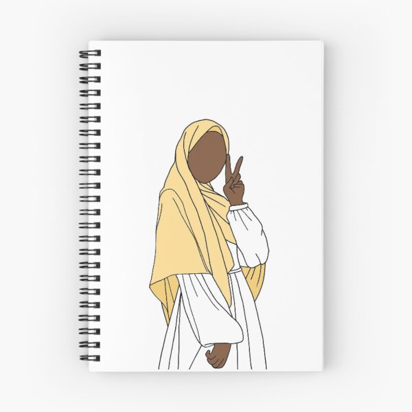 Item preview, Hijabi in Yellow designed and sold by The Hijabi Artist.
