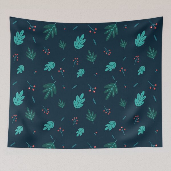 Item preview, Leaves and Berries Cute Nature Pattern designed and sold by silviaol.