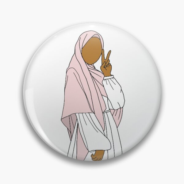 Item preview, Hijabi in Pink designed and sold by The Hijabi Artist.