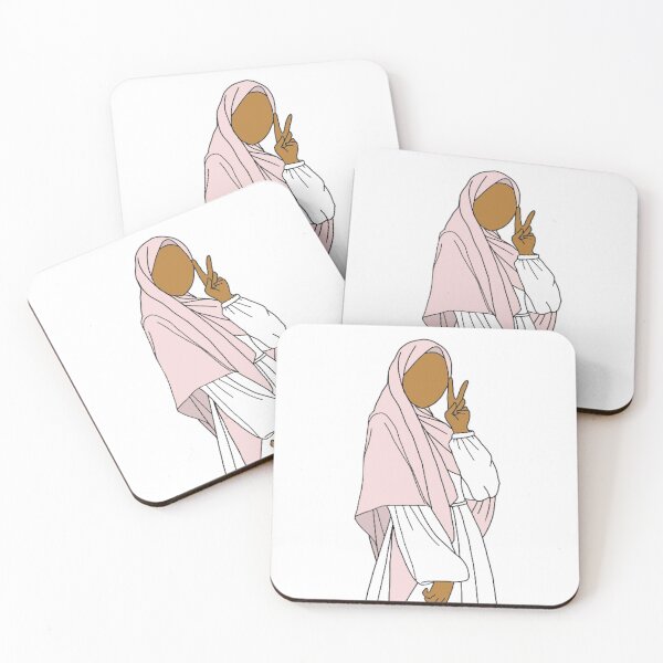 Item preview, Hijabi in Pink designed and sold by The Hijabi Artist.