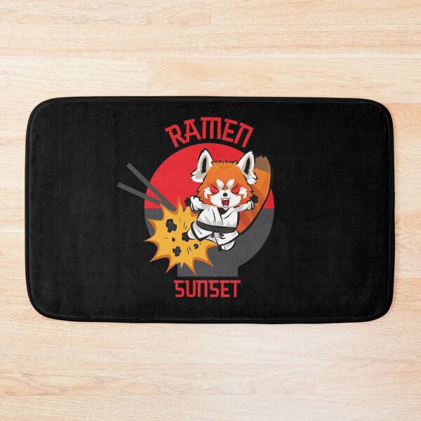 Item preview, Red Panda Eating Ramen - Cute Kawaii style Ramen Sunset design designed and sold by HROC.
