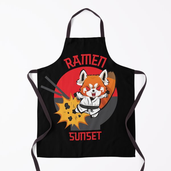 Item preview, Red Panda Eating Ramen - Cute Kawaii style Ramen Sunset design designed and sold by HROC.