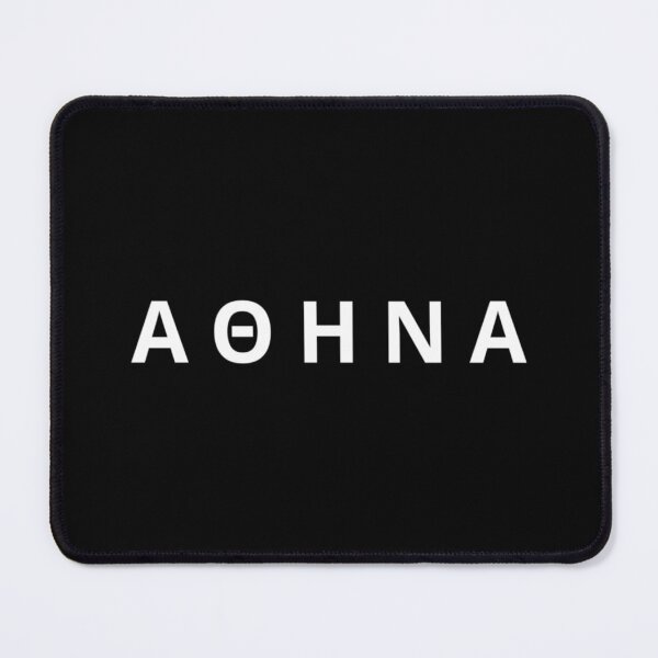 Item preview, Athena Greek Mythology Olympian Goddess White Typography designed and sold by OnyxMoonDesigns.