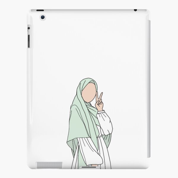 Beautiful Girl in Hijab Cartoon iPad Case & Skin for Sale by MrBadDream