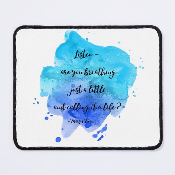 Item preview, Are You Breathing | Mary Oliver designed and sold by ArtistVenus.