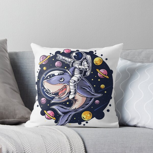 Item preview, Astronaut Riding Shark designed and sold by storyboxdesigns.