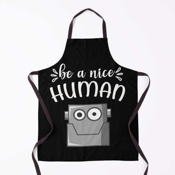 Item preview, Be a nice human - Funny cute android robot white text designed and sold by screenpromos.