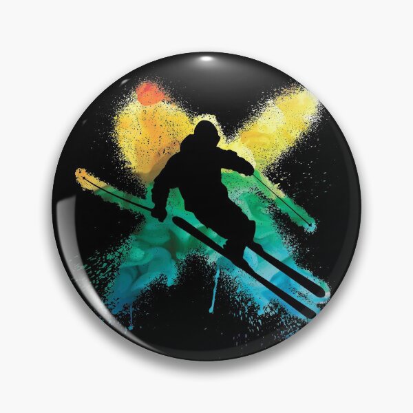 Item preview, Colorful freestyle ski in deep snow winter vacation designed and sold by Denis Rösler.