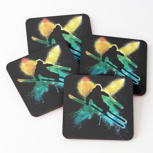 Item preview, Colorful freestyle ski in deep snow winter vacation designed and sold by Denis Rösler.