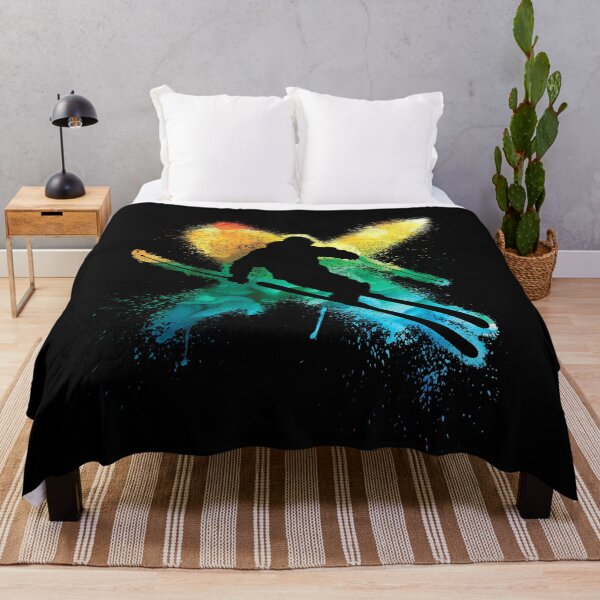 Item preview, Colorful freestyle ski in deep snow winter vacation designed and sold by Denis Rösler.