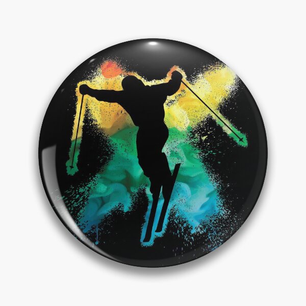 Item preview, cool freeskiing winter vacation colored skis designed and sold by Denis Rösler.
