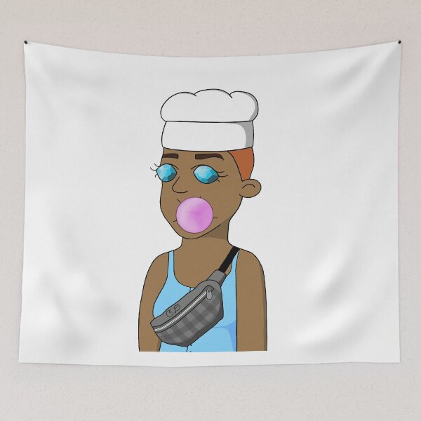 Item preview, CryptoMom #1013 Cook mother blowing bubbles Back chest bag designed and sold by PetTotem.