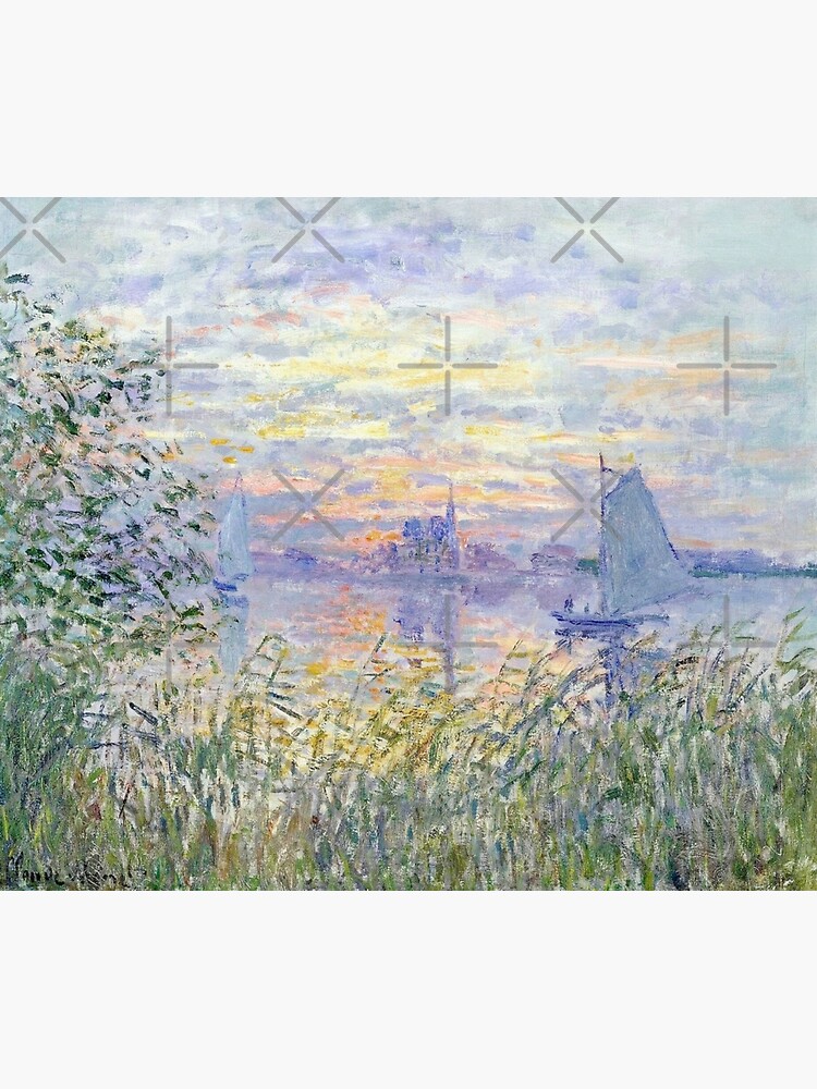 Claude Monet | "Soleil Couchant Sur la Seine à Lavacourt" - Sunset on The Seine by Gascondi