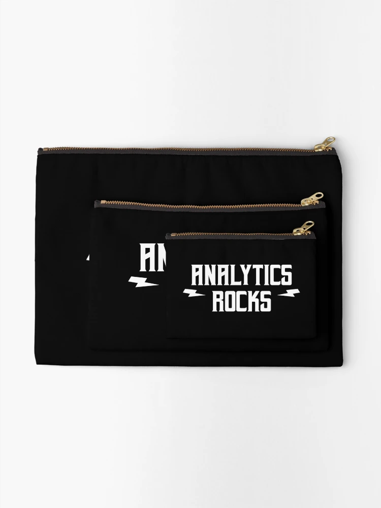 Thumbnail 2 of 4, Zipper Pouch, Analytics Rocks designed and sold by teesaurus.