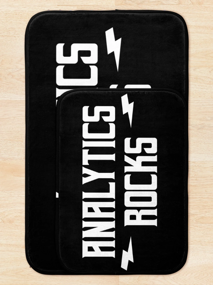 Thumbnail 5 of 6, Bath Mat, Analytics Rocks designed and sold by teesaurus.