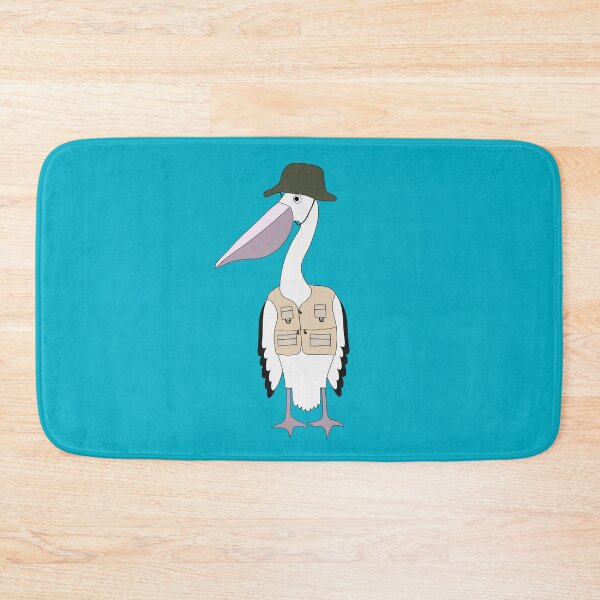 Item preview, Pelican Fisherman on Sea Blue designed and sold by Digitaldingo.