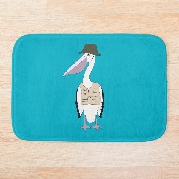 Item preview, Pelican Fisherman on Sea Blue designed and sold by Digitaldingo.