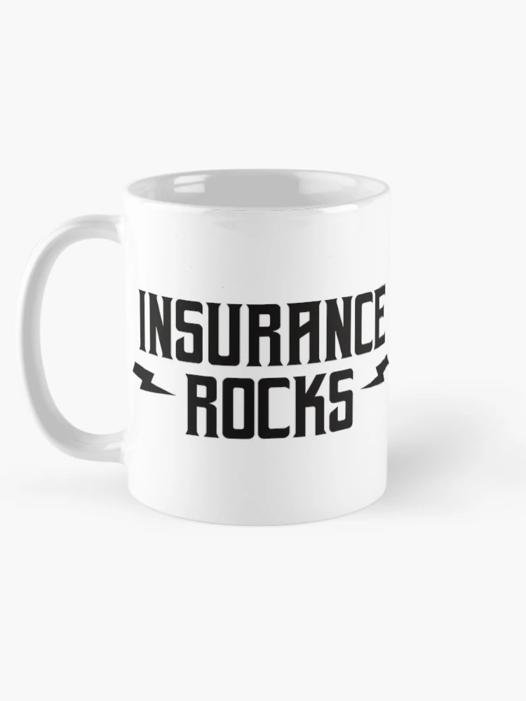 Thumbnail 5 of 6, Coffee Mug, Insurance Rocks designed and sold by teesaurus.