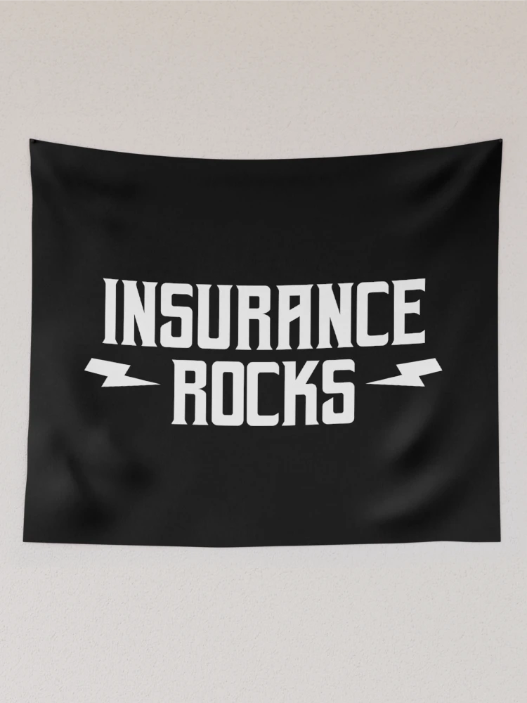 Thumbnail 2 of 3, Tapestry, Insurance Rocks designed and sold by teesaurus.