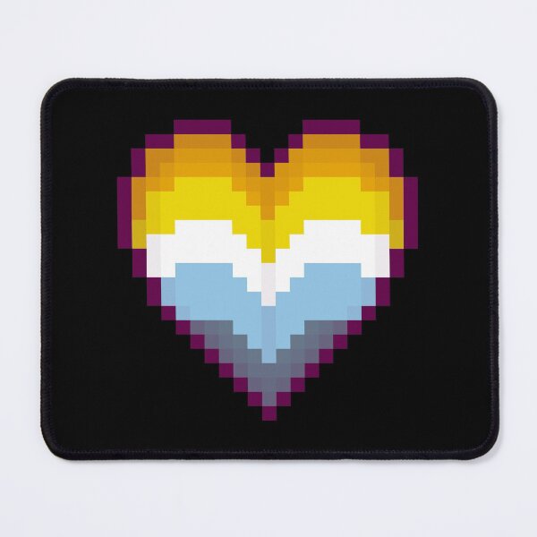 Item preview, Aroace Flag Pixel Heart designed and sold by squidego.