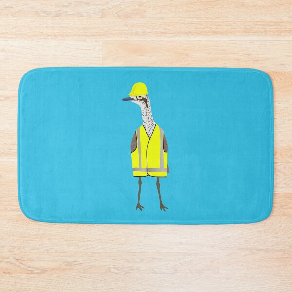 Item preview, Bush Stone-Curlew Tradie on Blue designed and sold by Digitaldingo.