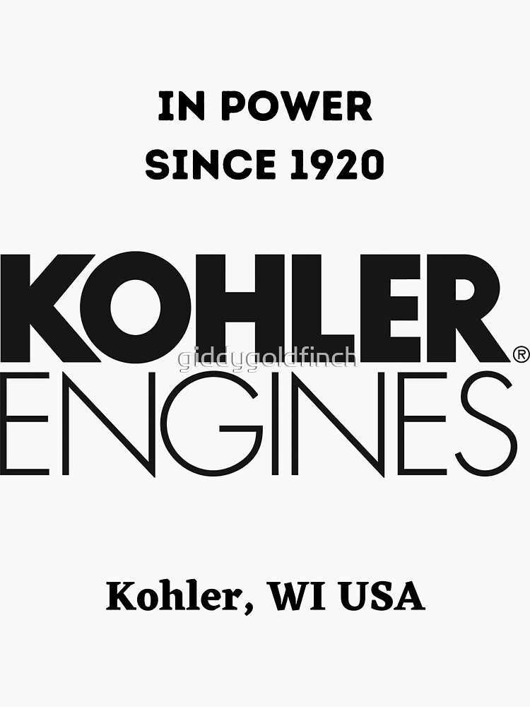 Kohler Engines Logo Kohler Power Logo Kohler Engines in power since 1920