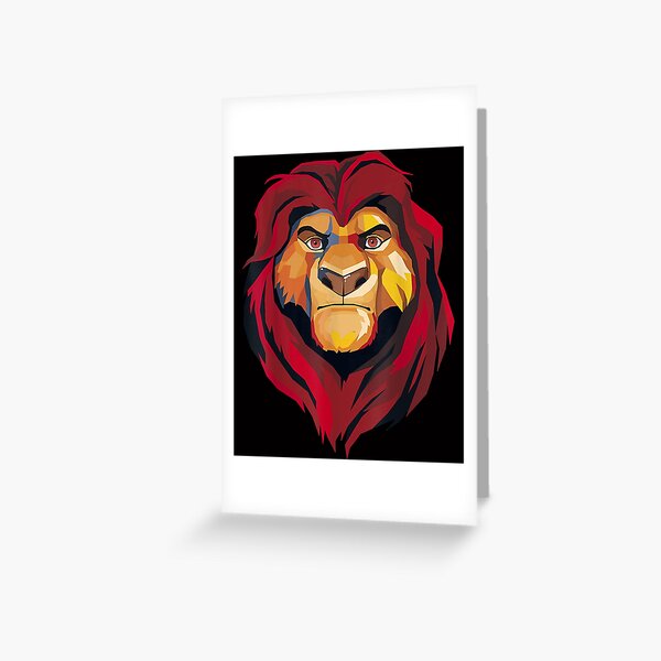 Cartes De Vœux Sur Le Theme Mufasa Redbubble