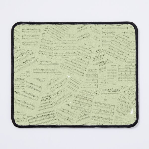 Item preview, All Over Sheet Music Design With a Transparent Green Tint designed and sold by ThisNThatImages.