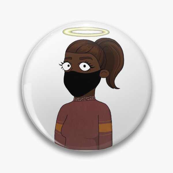 Item preview, CryptoMom #1691 wear mask  Angel mother Brown hair designed and sold by PetTotem.