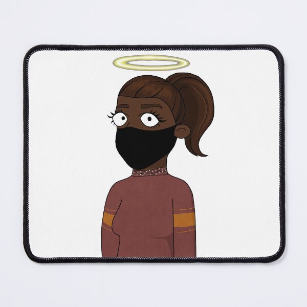 Item preview, CryptoMom #1691 wear mask  Angel mother Brown hair designed and sold by PetTotem.