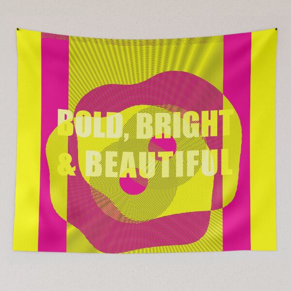 Artikelvorschau, Bold, Bright & Beautiful (Rhubarb And Custard Edition) entworfen und verkauft von IKDG.