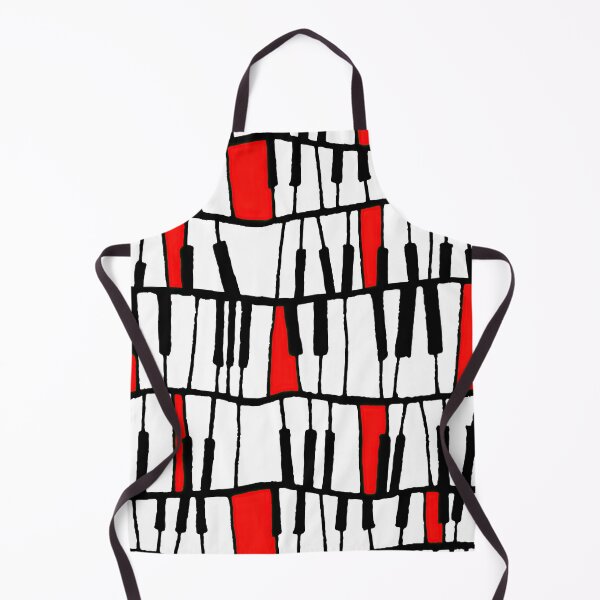 Item preview, Abstract Piano Keys White Red designed and sold by HarrioBend.