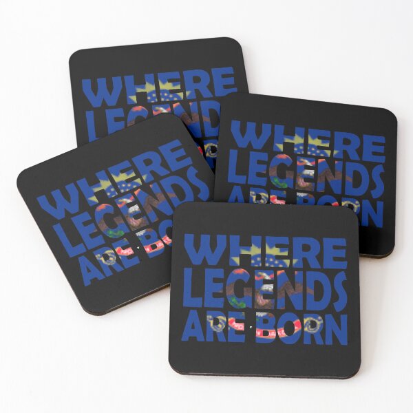 Item preview, North Dakota Flag - Where Legends Are Born designed and sold by Quotes-I-Wear.