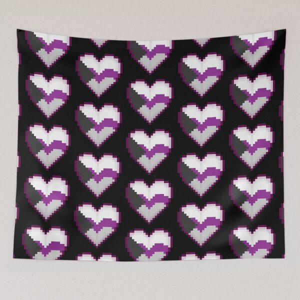 Item preview, Demisexual Flag Pixel Heart designed and sold by squidego.