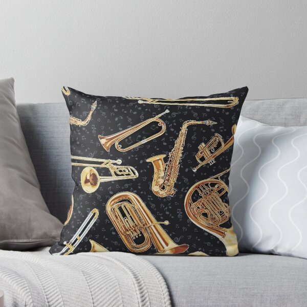 Item preview, Vintage Saxophone Horn Instruments On black designed and sold by HarrioBend.
