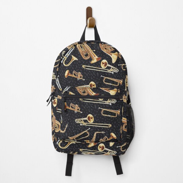 Item preview, Vintage Saxophone Horn Instruments On black designed and sold by HarrioBend.