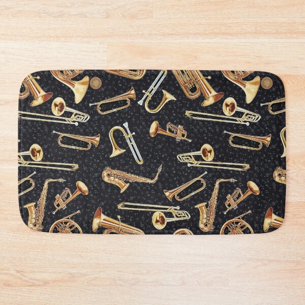 Item preview, Vintage Saxophone Horn Instruments On black designed and sold by HarrioBend.