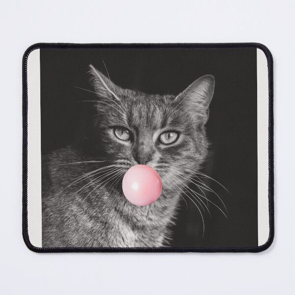 Item preview, Cat bubblegum - cat eating bubble gum design designed and sold by Tanuja  Sharma.