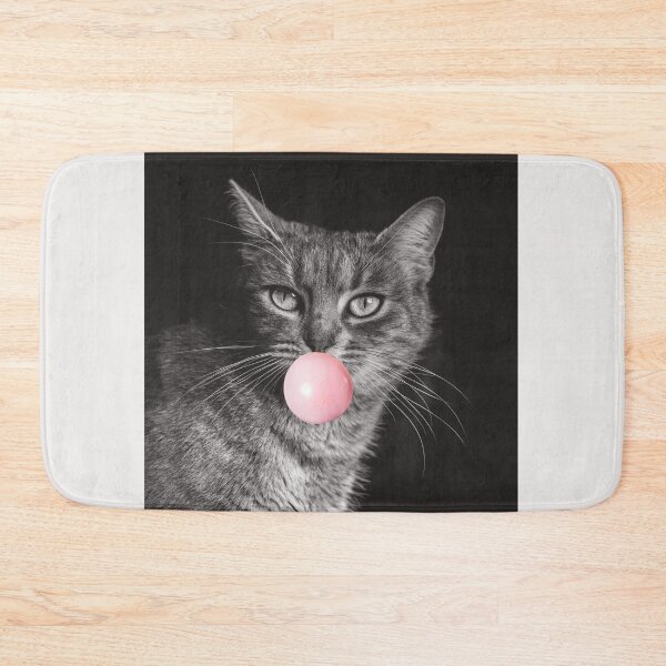 Item preview, Cat bubblegum - cat eating bubble gum design designed and sold by Tanuja  Sharma.