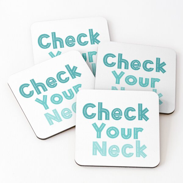 Item preview, Blue Check Your Neck designed and sold by EuropaPrints.