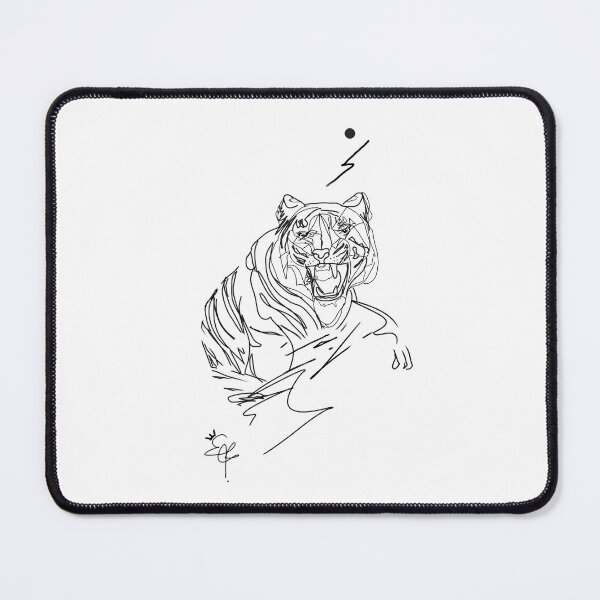 Item preview, Minimalist Tiger | Hand Drawn | Tiger Print designed and sold by OneLineArt.
